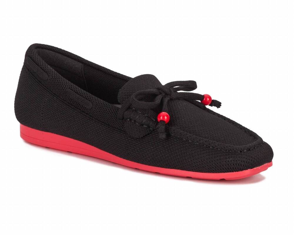 NEW ROS HOMMERSON women's neve shoes in black knit fabric